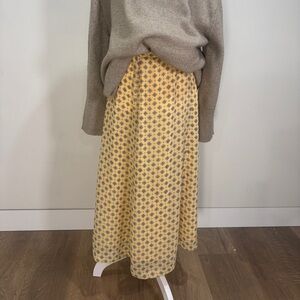 Pendleton Yellow and Blue Patterned A-Line Skirt